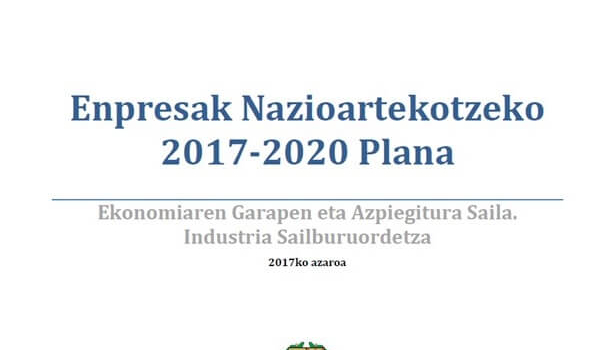 Enpresak  Nazioartekotzeko  2017-2020  Plana