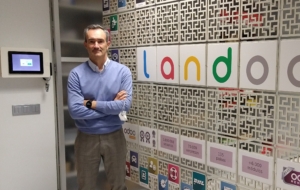 Josean Soroa, director de Proyectos de Landoo, en sus oficinas de Donostia.