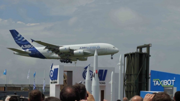 Airbus A380 fabricado por la industria aeroespacial de Francia.