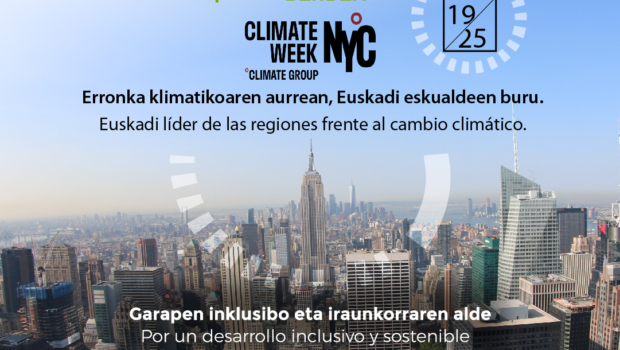 Euskadik  New  Yorkeko  Klimaren  Astean  parte  hartuko  du,  klima-ekintzan  aurreratuta  dagoen  lurralde  gisa