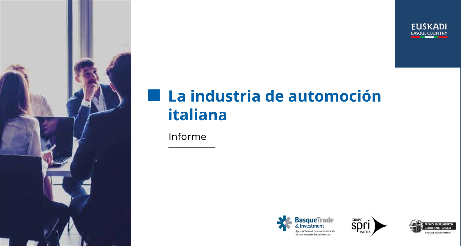 Imagen de portada del informe sobre la industria de automoción italiana